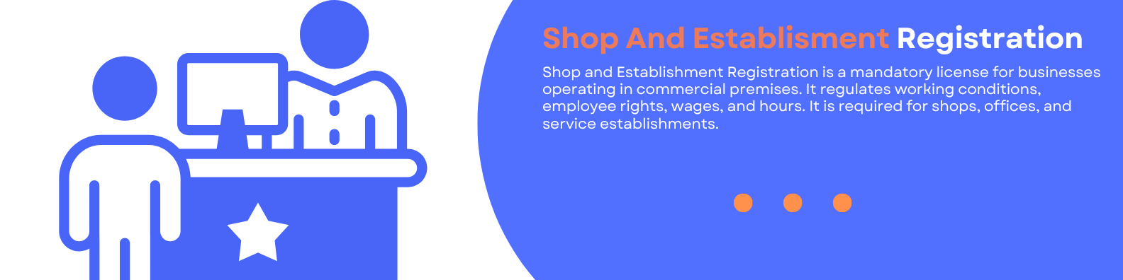 Shop and establishment Registration banner